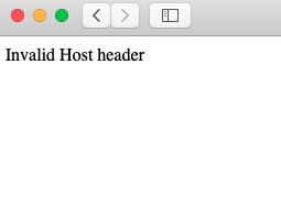 Vue CLIでInvalid Host headerが表示されたときの対処法
