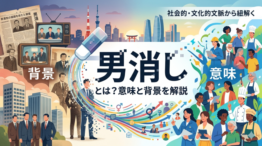 「男消し」とは？意味と背景を解説